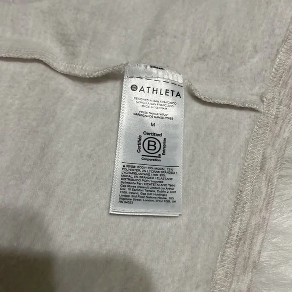 ATHLETA WRAP BLOUSE MEDIUM - Picture 7 of 7